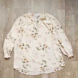 Carolina Belle Cream Floral Blouse